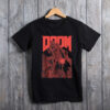 Doom Red Sketched Cover Art Retro Video Game T-Shirt
