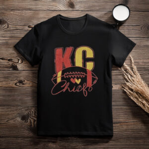 Football Shirt for Women – Game Day Football Heart Sports T-Shirt