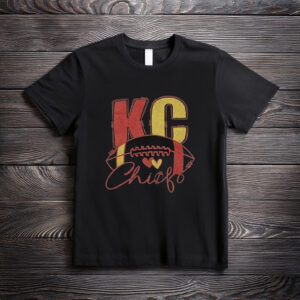 Football Shirt for Women – Game Day Football Heart Sports T-Shirt