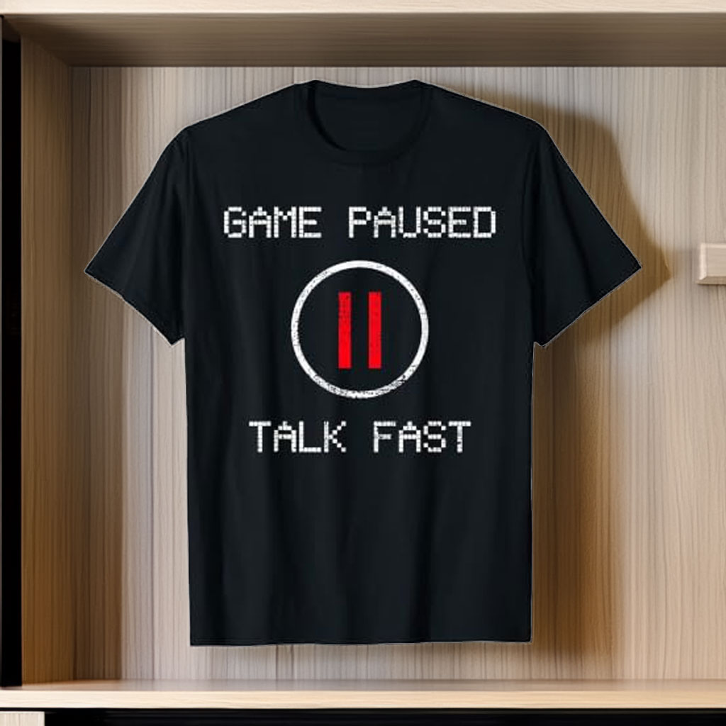 Game Paused Funny Saying Gamer T-Shirt
