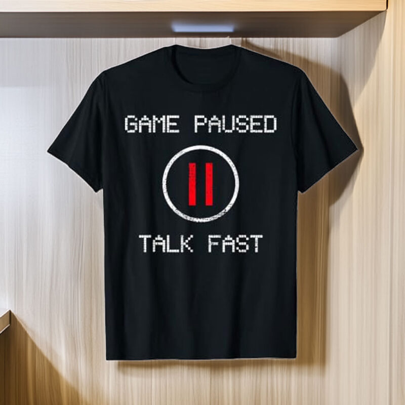 Game Paused Funny Saying Gamer T-Shirt