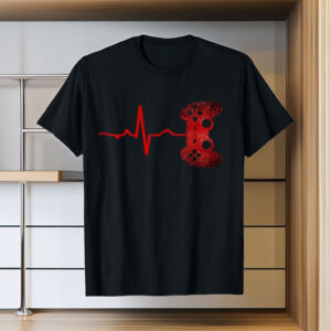 Gamer Heartbeat Gamer Gaming Video Games Boys Teen T-Shirt