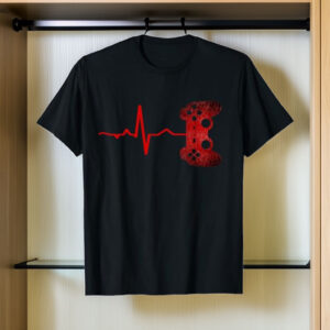 Gamer Heartbeat Gamer Gaming Video Games Boys Teen T-Shirt