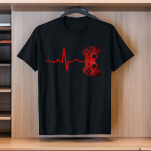 Gamer Heartbeat Gamer Gaming Video Games Boys Teen T-Shirt