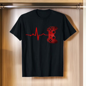 Gamer Heartbeat Gamer Gaming Video Games Boys Teen T-Shirt