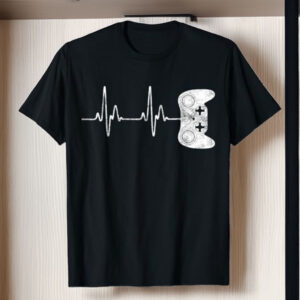 Gamer Heartbeat Shirt – Young Men Teen Boy Gaming Game Lover T-Shirt