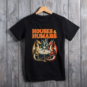 Gaming Houses Humans Funny RPG Parody Gamer Men’s Shirt