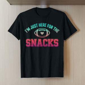 I'm Just Here for The Snacks Fantasy Football Game Day Fans T-Shirt