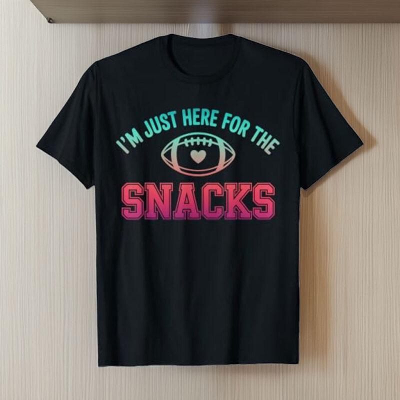 I'm Just Here for The Snacks Fantasy Football Game Day Fans T-Shirt