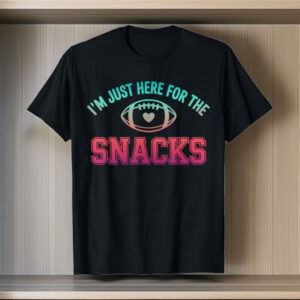 I'm Just Here for The Snacks Fantasy Football Game Day Fans T-Shirt