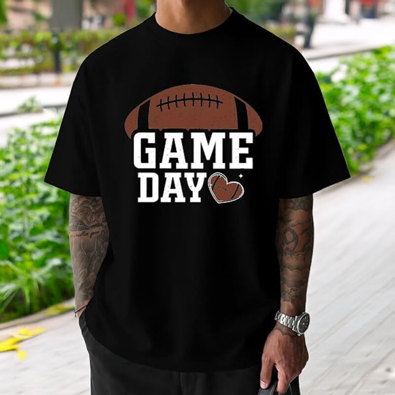 KESIHAN Men's Football Shirt – Retro Game Day T-Shirt