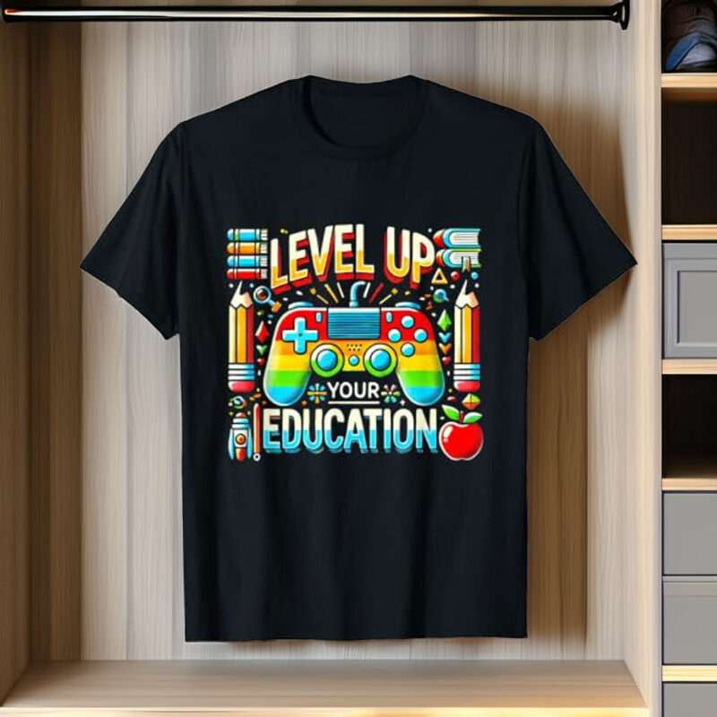 Level Up Your Education Gaming Inspired Teacher Gamers T-Shirt