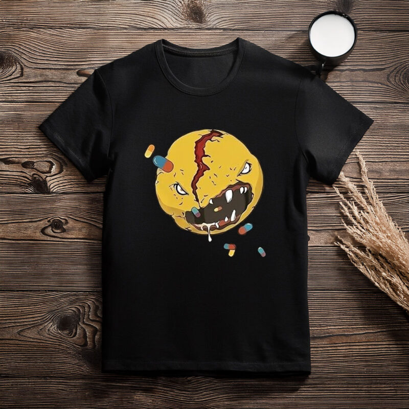 Men’s Black Novelty Game Cosplay Graphic T-Shirt