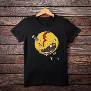 Men’s Black Novelty Game Cosplay Graphic T-Shirt