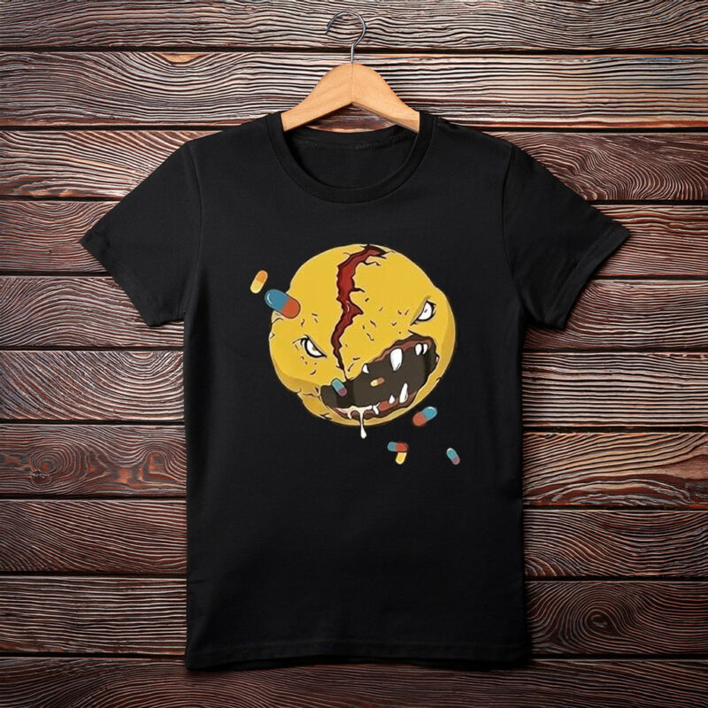 Men’s Black Novelty Game Cosplay Graphic T-Shirt