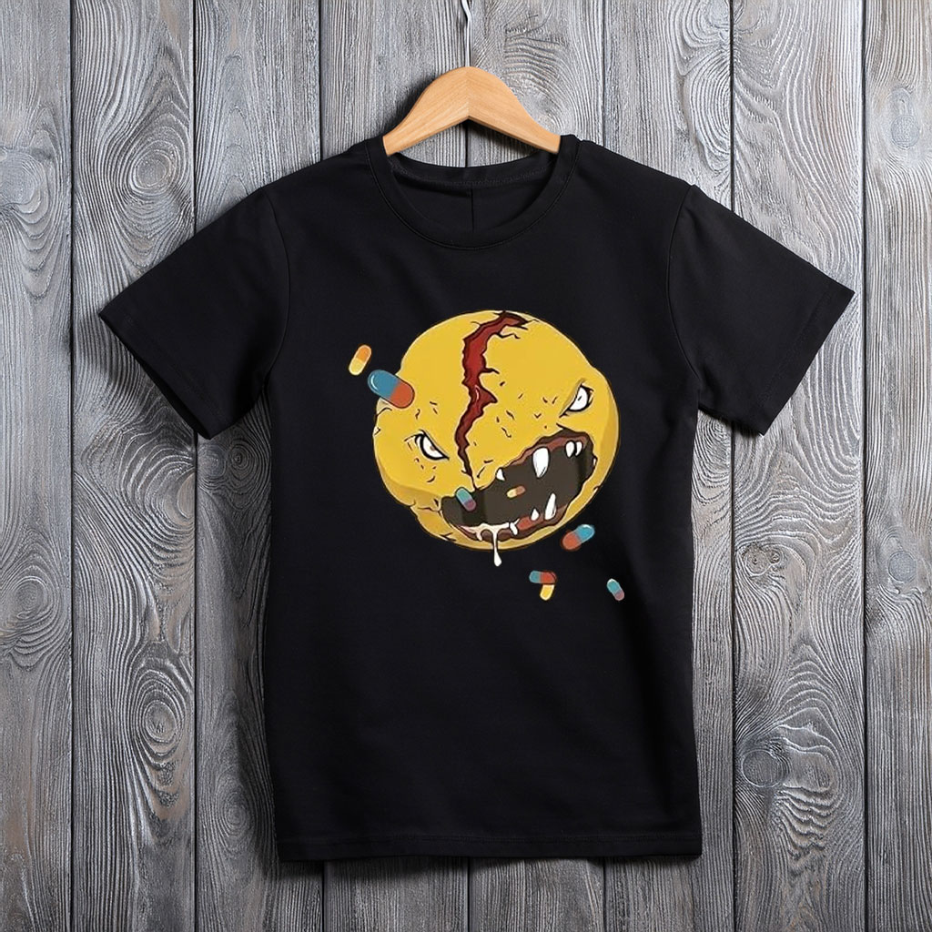Men’s Black Novelty Game Cosplay Graphic T-Shirt