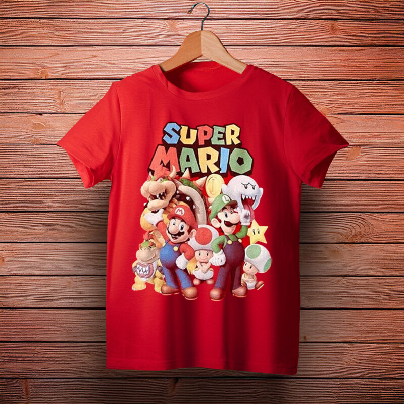 Nintendo Boy’s Super Mario Groupage T-Shirt