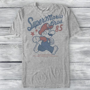Nintendo Men’s Super Mario Running Profile 1985 T-Shirt