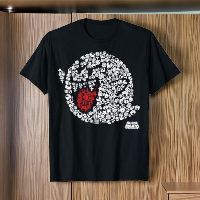 Nintendo Super Mario Iconic Boo Portrait Graphic T-Shirt