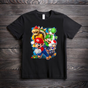 Nintendo Super Mario Luigi Bowser Spray Paint T-Shirt