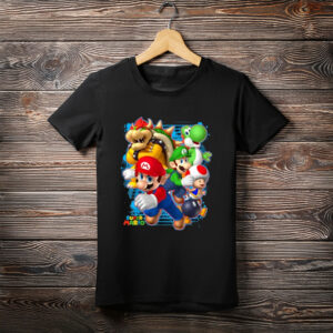Nintendo Super Mario Luigi Bowser Spray Paint T-Shirt