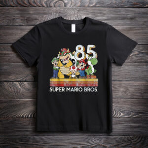 Nintendo Super Mario Retro Character Line-Up T-Shirt
