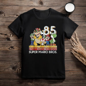 Nintendo Super Mario Retro Character Line-Up T-Shirt