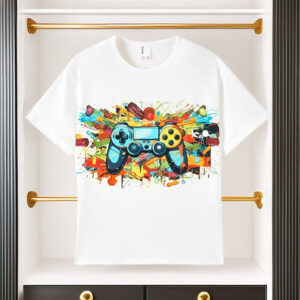 PATPAT Boys Tie-Dye T-Shirts Size 5–14 Years Short Sleeve Crewneck Neon Tees