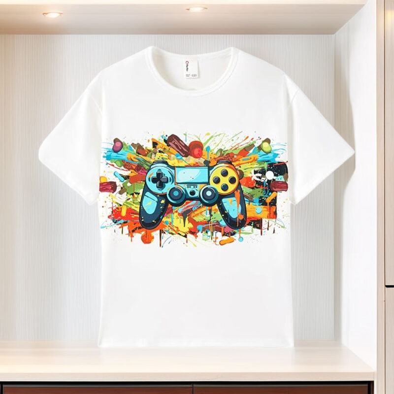 PATPAT Boys Tie-Dye T-Shirts Size 5–14 Years Short Sleeve Crewneck Neon Tees