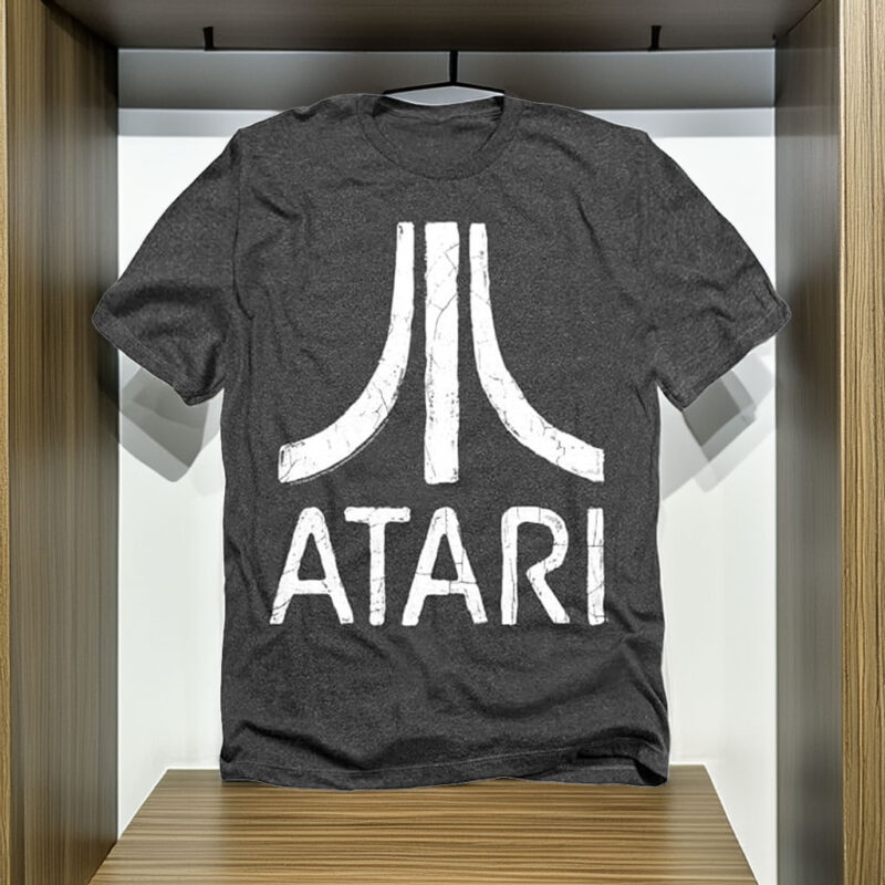 Popfunk Atari Video Game Retro Logo Vintage Gaming Console T-Shirt