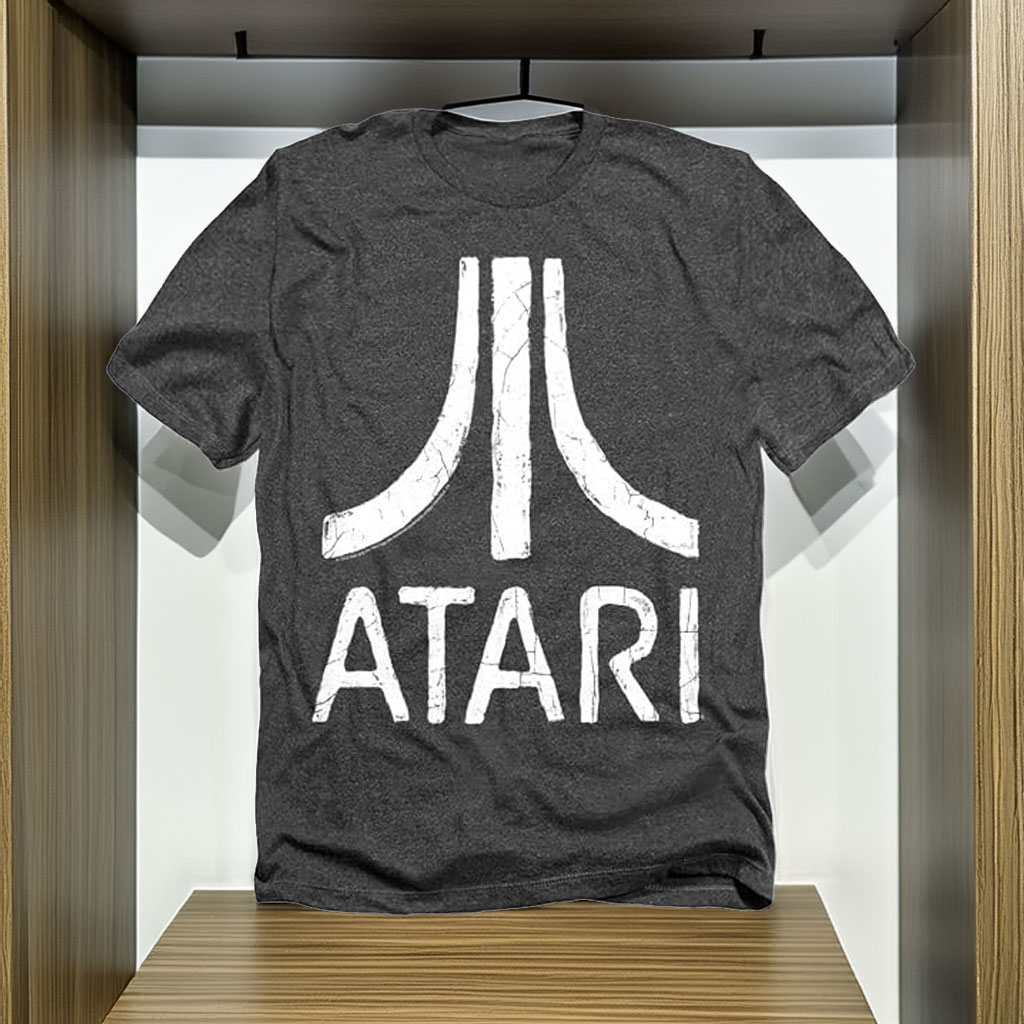 Popfunk Atari Video Game Retro Logo Vintage Gaming Console T-Shirt
