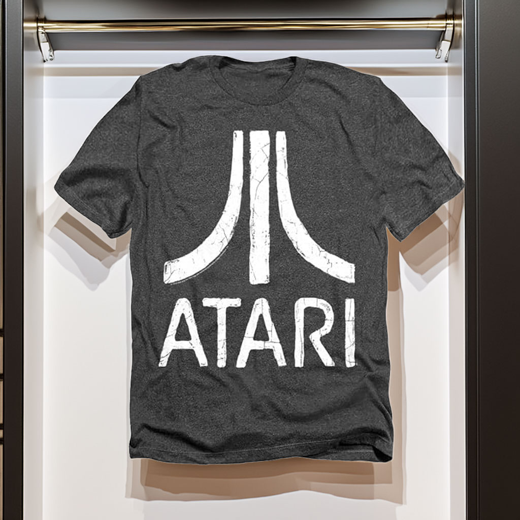 Popfunk Atari Video Game Retro Logo Vintage Gaming Console T-Shirt