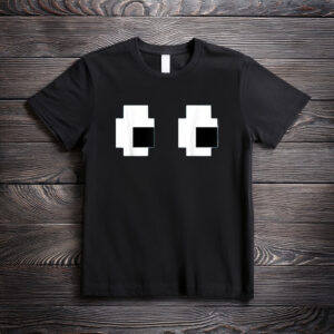 Retro Arcade Game Ghost Eyes Halloween Group Costume T-Shirt