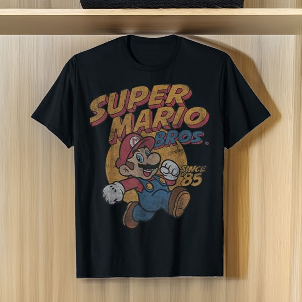 Super Mario Bros. Since ’85 Vintage Poster T-Shirt