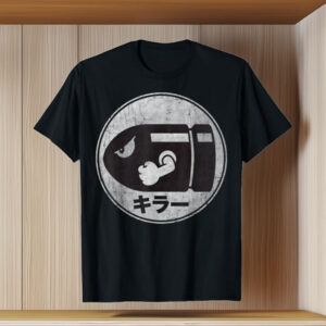 Super Mario Bullet Bill Distressed Kanji Logo T-Shirt