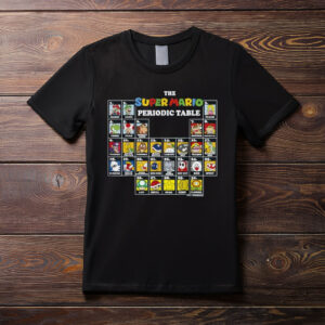 Super Mario Periodic Table of Characters Graphic T-Shirt
