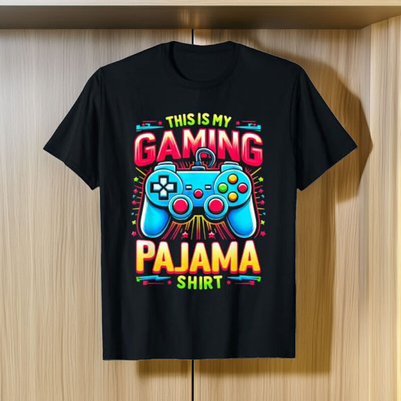 This Is My Gaming Pajama Shirt Gamepad Video Game Gamer T-Shirt